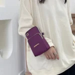 Mobile Phone Bag, WOMEN'S Crossbody Mini Bag, 2024 New Fashion Mom Mommy Coin Bag, Neck Hanging Running Cover - Image 9