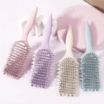 Curling Styling Brush 1PC Hollow Massage Comb for Hair & Wigs - Image 2