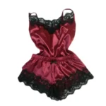 Lace Satin Pajama Set for Women Sleepwear V-Neck Stretch Sexy Lingerie Strap Vest Top Shorts Nightwear Pijamas - Image 2