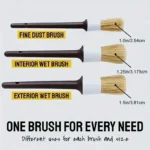 3PCS Car Exterior Interior Detail Brush Boar Hair Bristle Brushes for Car Cleaning Auto Detail Tools Dashboard Cleaning Brush - Image 4