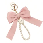 Keychain with Bow, Large Bow Tie, Carrying Bag for Hanging, Ornament, Bag Decorations, DIY Headphone Case, Accessories - Image 5