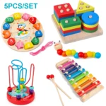 Montessori Wooden Puzzle 3D Educational Learning Toy for Kids - Image 8