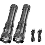 2000LM Ultra Bright P50 LED Flashlight Tactical EDC Emergency Spotlight Telescopic Zoom Handheld Torch with 14500/18650 Battery - Image 9