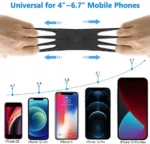 Silicone Bicycle Phone Holder Universal Bike Motorcycle Mobile Phone Stand Handlebar Clip Bracket for 4 to 6.5 inch Cell Phone - Image 4