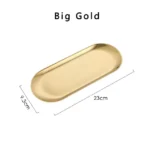 Stainless Steel Dessert Plate 18/23cm Oval Serving Tray - Image 10