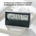 LED Thermometer Thermo-Hygrometer Multifunction Electronic Clock Temperature Humidity Meter Weather Station for Home With Alarm - Image 7