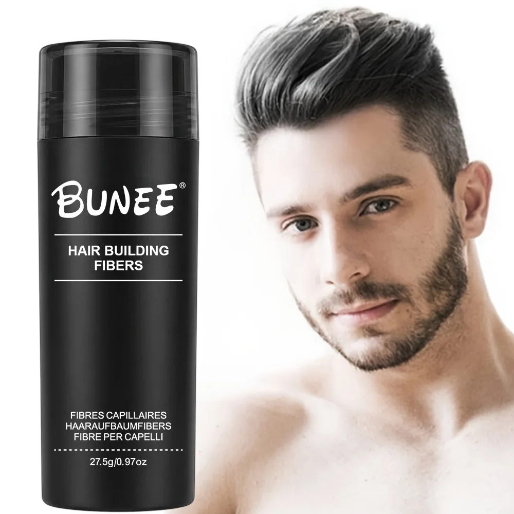 Sbebb1ac6bc90463892f7b16cb6d7d3f8K.webp BUNEE Hair Fiber 27.5g: Men's Natural Hair-Thickening Fibers for Balding Areas, Fills Part Lines, Includes 27.5g Fiber Powder. - Image 1