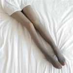 Women Thermal Leggings Winter Warm Sexy Elastic Translucent Pantyhose Female Fleece Thermal High Waist Slim Thicken Tight Pants - Image 12
