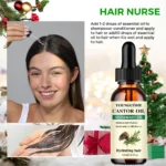 Mix Castor Oil and Rosemary Oil for Hair Growth Enhances hair thickness and Shine, Reduce Hair Loss and Split Ends Hair Care Oil - Image 5