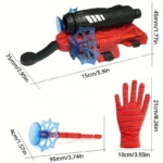 Web Launcher Glove Toy Red & Blue Interactive Hero Play Set - Image 2