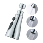 3 In 1 Kitchen Faucet Extender Universal 360° Rotate Pull Out Kitchen Tap Multi-mode Strong Flushing Booster Kitchen Accessories - Image 7