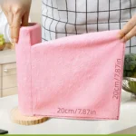 1 roll/20 reusable microfiber cleaning cloths - kitchen towels, multi sided household cloths - Image 3