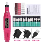 LULAA Portable Professional Electric Nail Drill Machine Manicure Tools Pedicure Drill Set Family Nail File Nail Drill Equipment - Image 15
