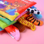Baby Cloth Book 3D Animal Tail Sensory Learning Toy - Image 2
