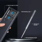 Precision Screwdriver Set 25 in 1 Phillips Torx Hexagonal Flat Head Magnetic Screwdriver Head for iPhone PC Watch Camera Glasses - Image 2
