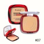Matte Full Coverage Pressed Powder Foundation With Puff Applicator, 24H Fresh Wear Matte Weightless Finishing Powder Makeup - Image 7