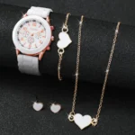 5/6PCS Women Watches Fashion Silicone Band Women Quartz Watches Jewelry Set Reloj Mujer Girls Clock Gift (Without Box) - Image 7