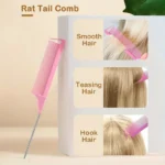 7pcs Hairdressing Tool Set Bristle Rat Tail Edge Comb Eyebrow Brush with Braiders Ponytail Creator Water Sprayer Styling Set - Image 5