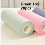 1 roll/20 reusable microfiber cleaning cloths - kitchen towels, multi sided household cloths - Image 7