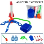 Kids Outdoor Rocket Foot Pump Outdoor Air Pressing Soaring Rocket Suit Jumps Air Powered Rocket Launcher Game Children Toy Gifts - Image 7