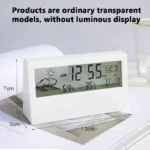 LED Thermometer Thermo-Hygrometer Multifunction Electronic Clock Temperature Humidity Meter Weather Station for Home With Alarm - Image 5