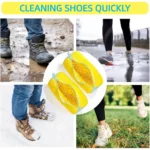 Durable Shoe Washing Machine Bag for All Shoe Types-Yellow with Blue Zipper,Ideal for Sneakers and Casual Shoes,Laundry Wash Bag - Image 5