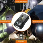 MINI USB Rechargeable LED Flashlight Portable Tail Magnet Flashlight Super Bright Camping Lantern Side COB Emergency Light - Image 6