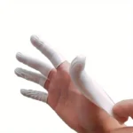 20/200pc Rubber Finger Protector Covers Wear-Resistant Highly Elastic Anti-Slip Latex Finger Cots for Electronics Medical Protec - Image 3