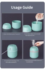 220ML big fog amount usb air humidifier Small desktop humidifier home intelligent car aromatreatment machine - Image 6