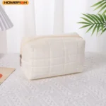 HOMEFISH Stylish Large‑Capacity Pillow‑Shaped Storage Bag, Portable Multifunctional Cosmetic & Pen Pouch For Women Daily Carry - Image 2
