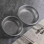 Stainless Steel Mesh Skimmer with Wooden Handle for Cooking - Image 3