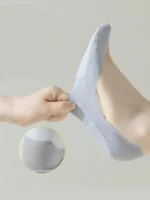Women's Boat Socks for Plantar Fasciitis | Shock-Absorbing Insoles, Invisible Non-Slip Foot Pads for Comfortable Support - Image 4