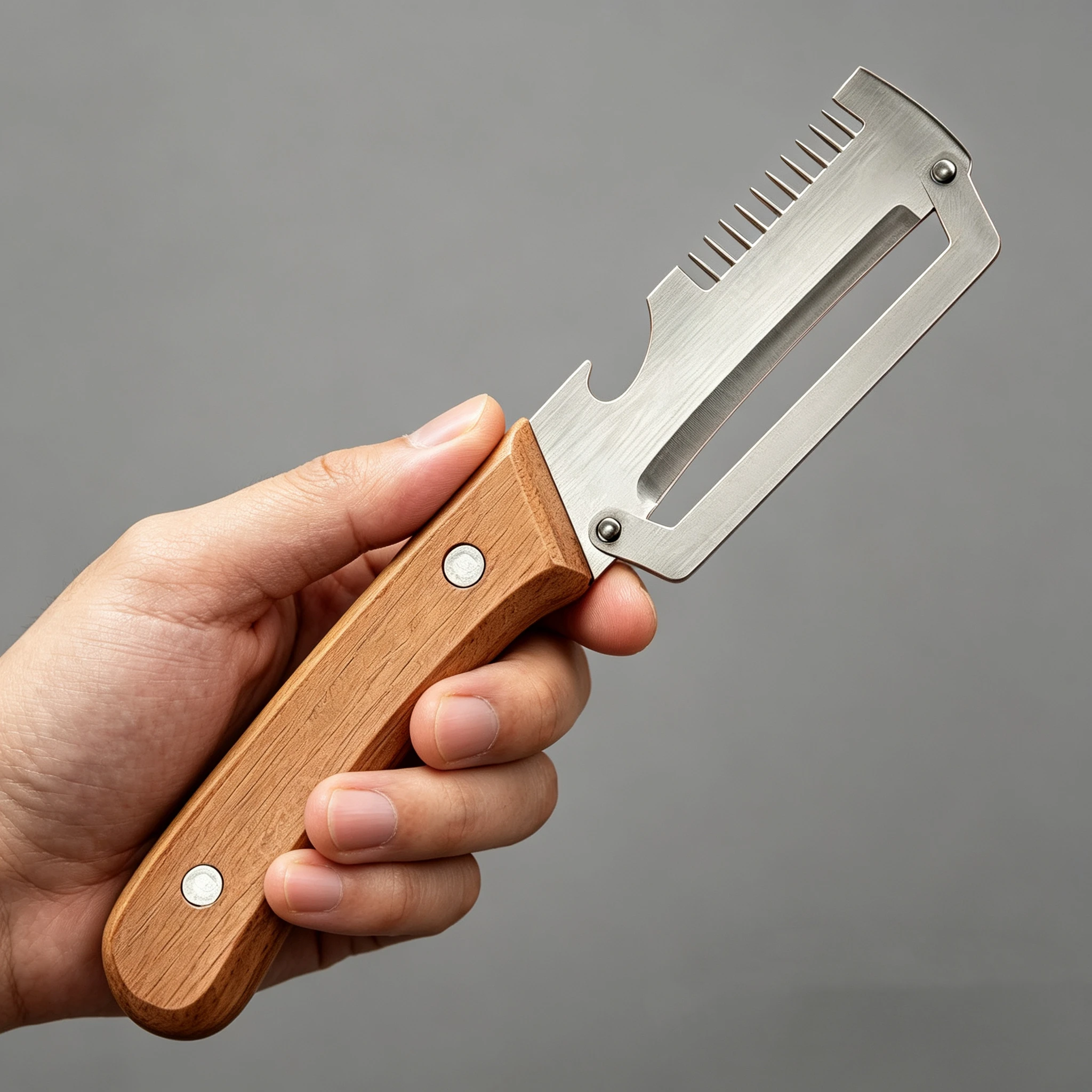 Sd0a616978f9b4cffa1bdf1df9a05afcbU.webp 2026 Wooden Multi Functional Vegetable Peeler With Ergonomic Handle For Peeling And Slicing Fruits And Vegetables Durable Smooth - Image 1