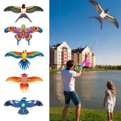 kids cartoon kite 35cm eagle and butterfly design