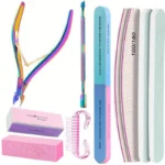 Professional Nail Care Kit 10PCS 100/180 Grit File & Manicure Tools - Image 13