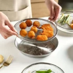 Stainless Steel Filter Tray Round Mesh Kitchen Strainer Basket - Image 5