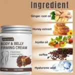 Caffeine Collagen Firming Cream - 100g, Contains Caffeine and Coconut Oil, Rich in Vitamin E, Fragrance-Free, Tightens and Lifts the Abdomen, Thighs, Buttocks, Arms, All Skin Types, Hypoallergenic, Whitening Effect - Image 2