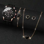 5/6PCS Women Watches Fashion Silicone Band Women Quartz Watches Jewelry Set Reloj Mujer Girls Clock Gift (Without Box) - Image 5