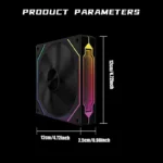 120mm ARGB Case Fan PRISM 4 RS 800–1600RPM Cooling Fan - Image 4