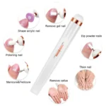 YIKOOLIN Portable Nail File Care Electric Nail Drill with 4 Speeds Cuticle Trimmer Battery Operated Manicure and Pedicure Tools - Image 5