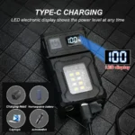 MINI USB Rechargeable LED Flashlight Portable Tail Magnet Flashlight Super Bright Camping Lantern Side COB Emergency Light - Image 5