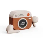 Retro Wireless Earbuds with Battery Display & ANC Charging Case - Image 8