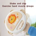 Baby Tambourine Toy 13cm Handheld Percussion Instrument - Image 2