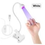 Nail LED UV Lamp for Drying Gel Nails Polish Clip-On Flexible Desk Mini Portable USB Nail Lamp UV Light Dryer for Manicure Salon - Image 8