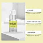 Retinol Serum Nourishes Moisturizes Firms The Skin Reduces Fine Lines And Dark Circles Minimizes Pores Antioxidant Anti-aging - Image 3