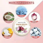 Onion & Biotin Shampoo Bar - 60g, Suitable for All Hair Types, Moisturizing and Smoothing, Rich in Rosemary Extract - Image 4