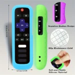 1/2/3 piece set of luminous silicone remote control with rope suitable for TCL Hisense Roku TV remote control - Image 5