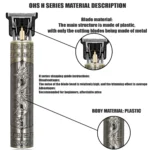 T9 Hair Clipper Repair Beard Shaving Body Hair Trimmer Clippers Electric Machine Men Haircut Machine 0mm Barber Shaver - Image 2