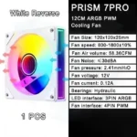 LDPCSJ PRISM 4 RS 12cm ARGB 4 Pin Computer Case Fan Quiet Cooling 12V Large Air Volume 1200RPM for Desktop Gaming PC Build - Image 27