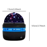 Colorful LED Starry Sky Projector Galaxy Light Magic Ball Moon Star Night Light Bedroom Atmosphere Lamp For Home Decoration - Image 6